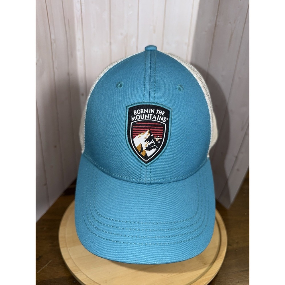 Kuhl‎ Born In The Mountains Trucker Hat Mesh Back Mens Snapback Cap Blue White